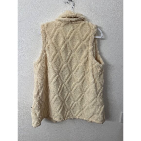 Koolaburra by UGG cream colored faux fur vest women size XL - Picture 2 of 6